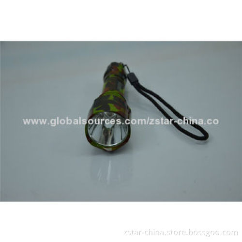 Maximum 350lm Cree Q5 LED Flashlights with Aluminum Cup in Camouflage
